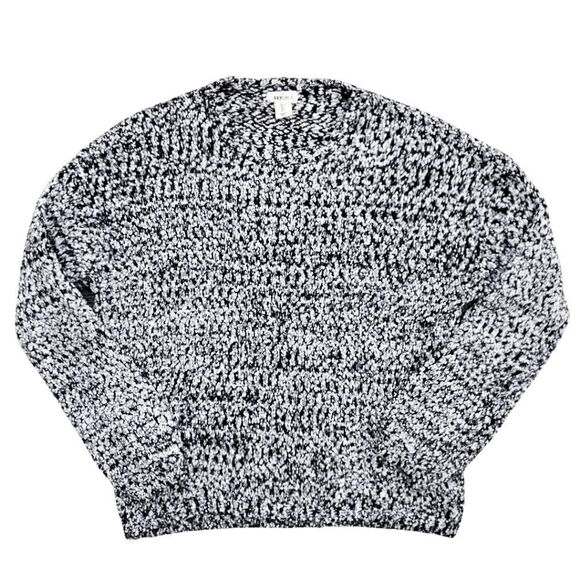 Yes Lola Sweaters - Marled boucle-knit oversize sweater with ribbed bishop sleeves / Women's Large